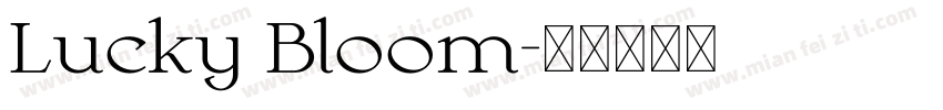 Lucky Bloom字体转换